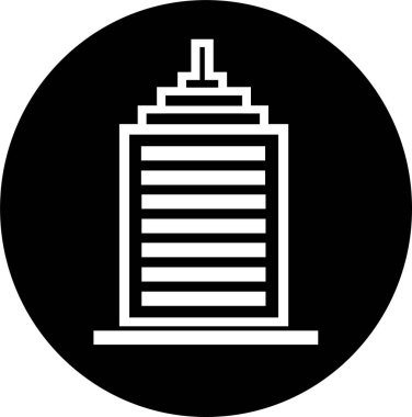 yapı simgesi işareti, basit vektör tasarımı