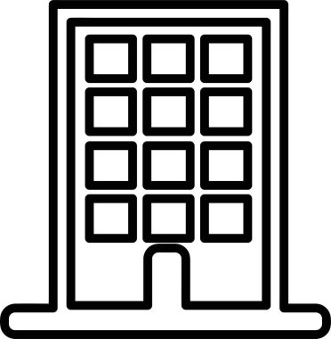 yapı simgesi işareti, basit vektör tasarımı