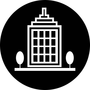 yapı simgesi işareti, basit vektör tasarımı