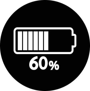 pil simgesi işareti, basit vektör tasarımı