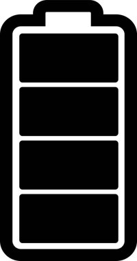 pil simgesi işareti, basit vektör tasarımı
