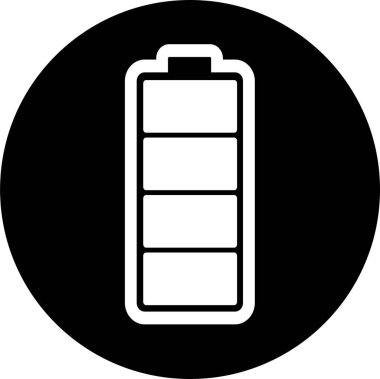 pil simgesi işareti, basit vektör tasarımı