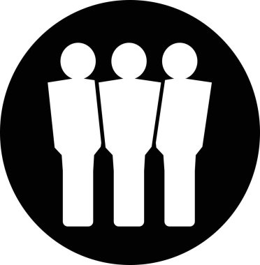 Bir grup insan, vektör simgesi tasarımı