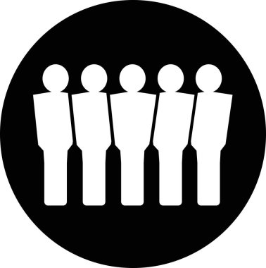 Bir grup insan, vektör simgesi tasarımı