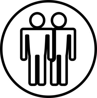 Bir grup insan, vektör simgesi tasarımı