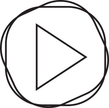 Ok simgesi işareti, basit vektör tasarımı