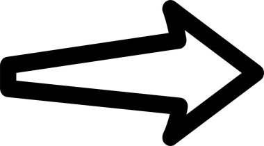 Ok simgesi işareti, basit vektör tasarımı