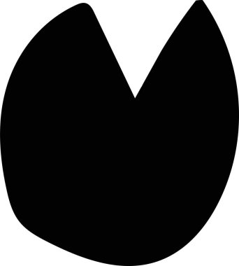 Hayvan ayak izi, basit vektör simgesi