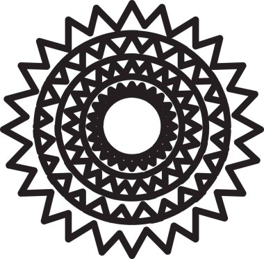 Güneş simgesi, basit vektör tasarımı