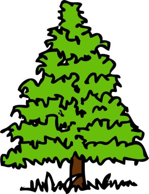 Yaprak simgesi tasarımı olan ağaçlar