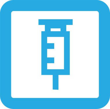 Basit Şırınga simgesi tasarımı