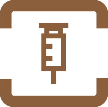 Basit Şırınga simgesi tasarımı