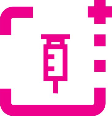 Basit Şırınga simgesi tasarımı