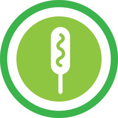 Basit dondurma simgesi tasarımı