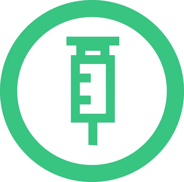 Einfache Spritze Symbolzeichen Design — Stockvektor