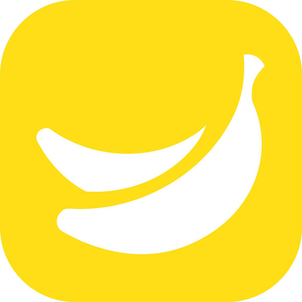 Banana icon , Banana sign symbol