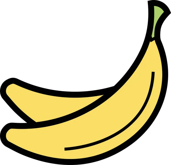 バナナのアイコン バナナの記号 — ストックベクタ