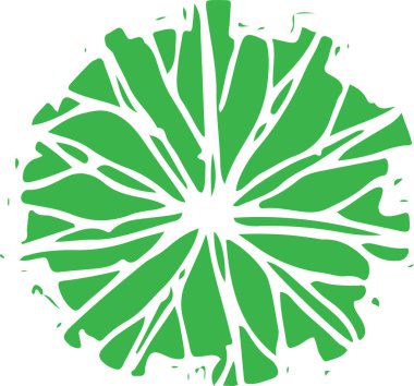 Yaprak simgesi tasarımı olan ağaçlar