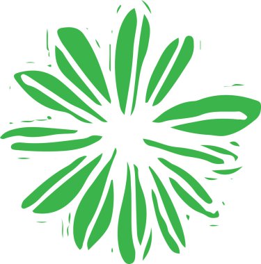 Yaprak simgesi tasarımı olan ağaçlar