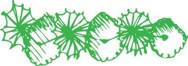 Yaprak simgesi tasarımı olan ağaçlar