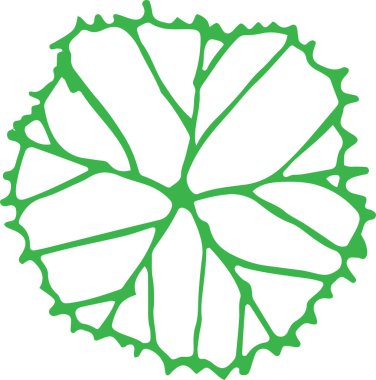 Yaprak simgesi tasarımı olan ağaçlar