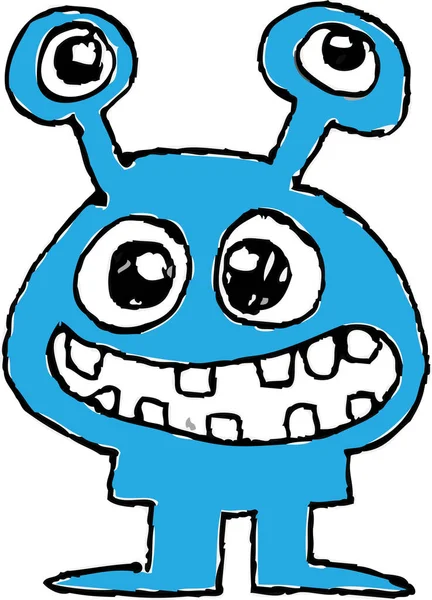 Cartoon Cute Monster Icon Sign Design — Stock Vector
