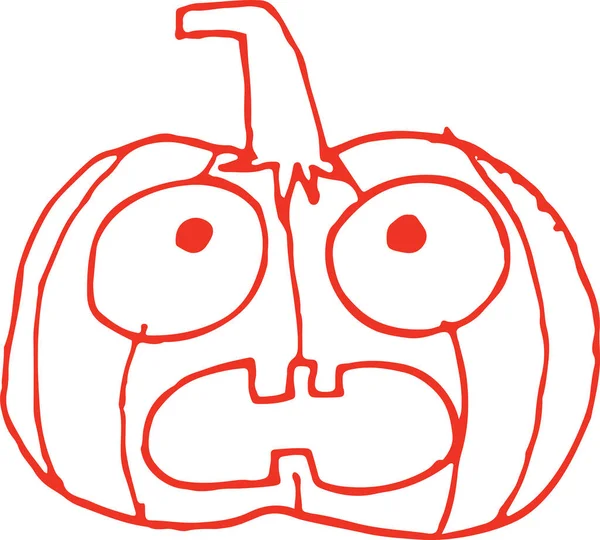 Halloween Icono Calabaza Signo Diseño — Archivo Imágenes Vectoriales