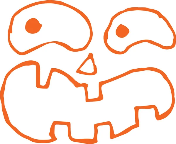 Happy Halloween Icon Theme Halloween Background Sign — Stock Vector