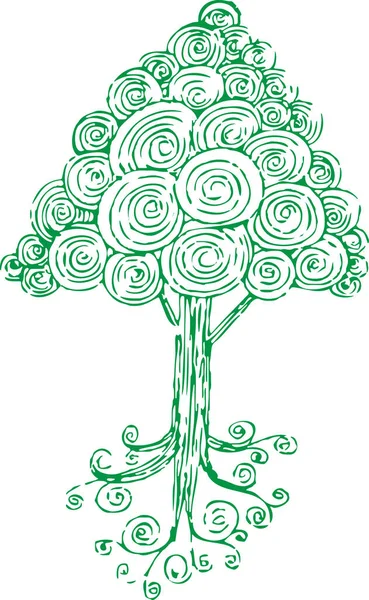 Arbres Avec Feuilles Icône Signe Design — Image vectorielle