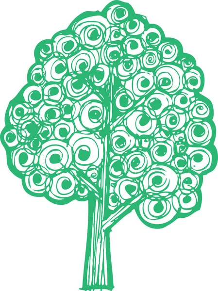 Árvores Com Folhas Ícone Sinal Design —  Vetores de Stock