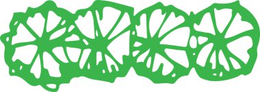 Yaprak simgesi tasarımı olan ağaçlar