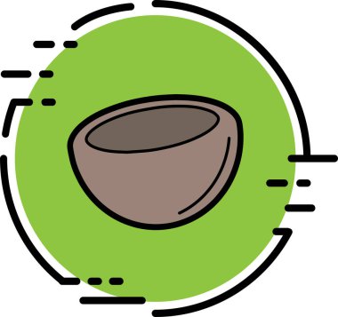 Hindistan cevizi simgesi tasarımı