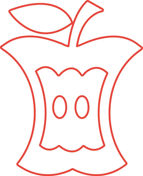 Icône Pomme Signe Design — Image vectorielle