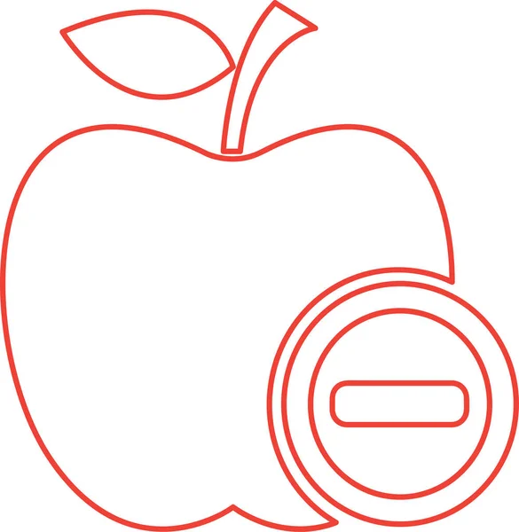 Icône Pomme Signe Design — Image vectorielle