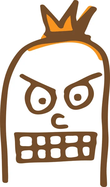 Mignon Personnage Saucisse Émotion Dessin Animé — Image vectorielle