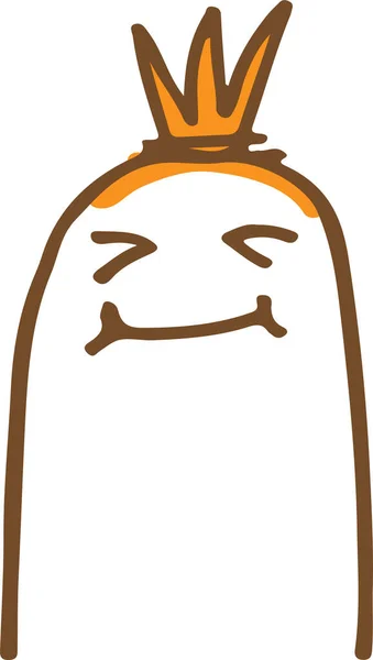 Mignon Personnage Saucisse Émotion Dessin Animé — Image vectorielle