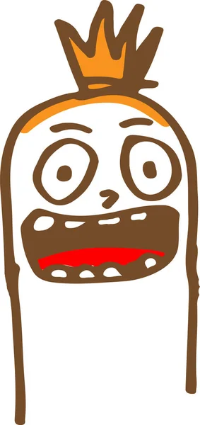 Engraçado Salsicha Personagem Cartoon Emoção —  Vetores de Stock
