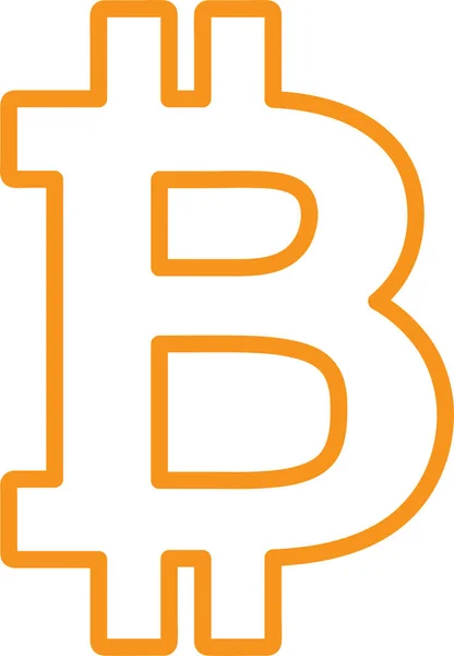Bitcoin Icon Sign Design — Stock Vector