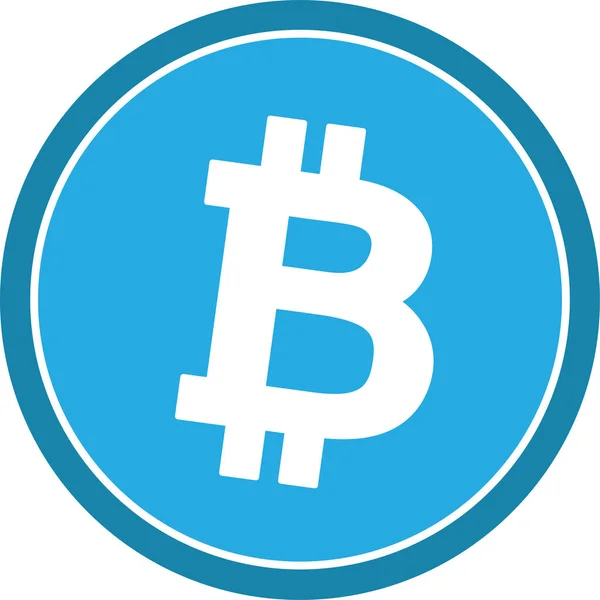 Projekt Znaku Ikony Bitcoin — Wektor stockowy