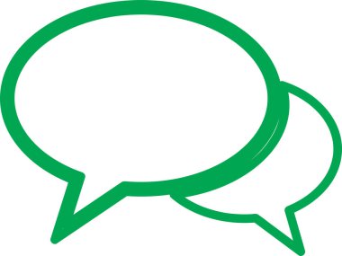 Konuşma balonu işaret tasarımı