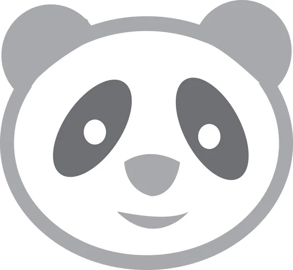 Panda Icono Signo Diseño — Vector de stock