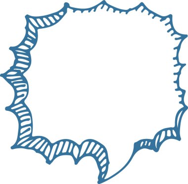 Konuşma Baloncuğu el resmi simge tasarımı