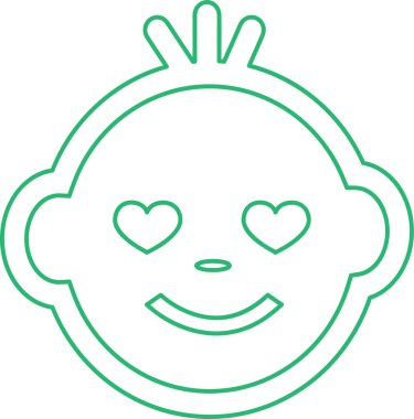 Bebek Yüzlü Duygu simgesi tasarımı