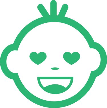 Bebek Yüzlü Duygu simgesi tasarımı