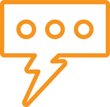 Konuşma balonu işaret tasarımı