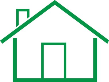 ev simgesi basit işaret tasarımı