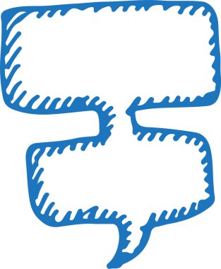 Konuşma balonu işaret tasarımı