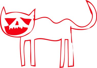 Hayalet simgesi tasarımlı Cadılar Bayramı kartı kabağı