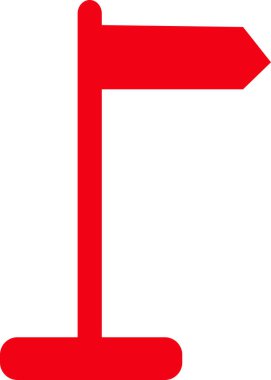 Yönlü tahta işaret simgesi tasarımı