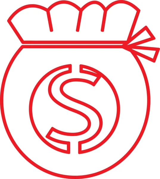 Ikona Dolara Projekt Znaków Pieniężnych — Wektor stockowy